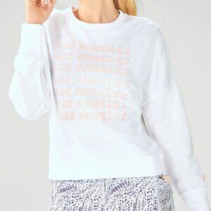 Fabletics Stacey Los Angeles Pullover White Size Large